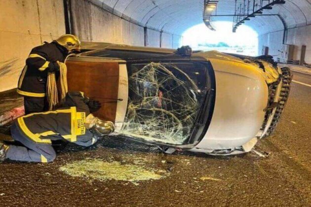 Άγιο είχε η Πηγή Δεβετζή! Τούμπαρε σε τούνελ στην Εγνατία οδό και μεταφέρθηκε προληπτικά στο νοσοκομείο