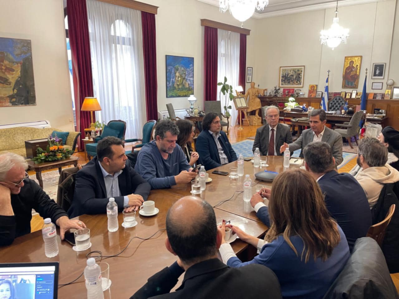 Σύσκεψη με εκπροσώπους του Πολιτισμού και των Τεχνών της Μακεδονίας και Θράκης στο ΥΜΑΘ Σύσκεψη με εκπροσώπους του Πολιτισμού και των Τεχνών της Μακεδονίας και Θράκης στο ΥΜΑΘ