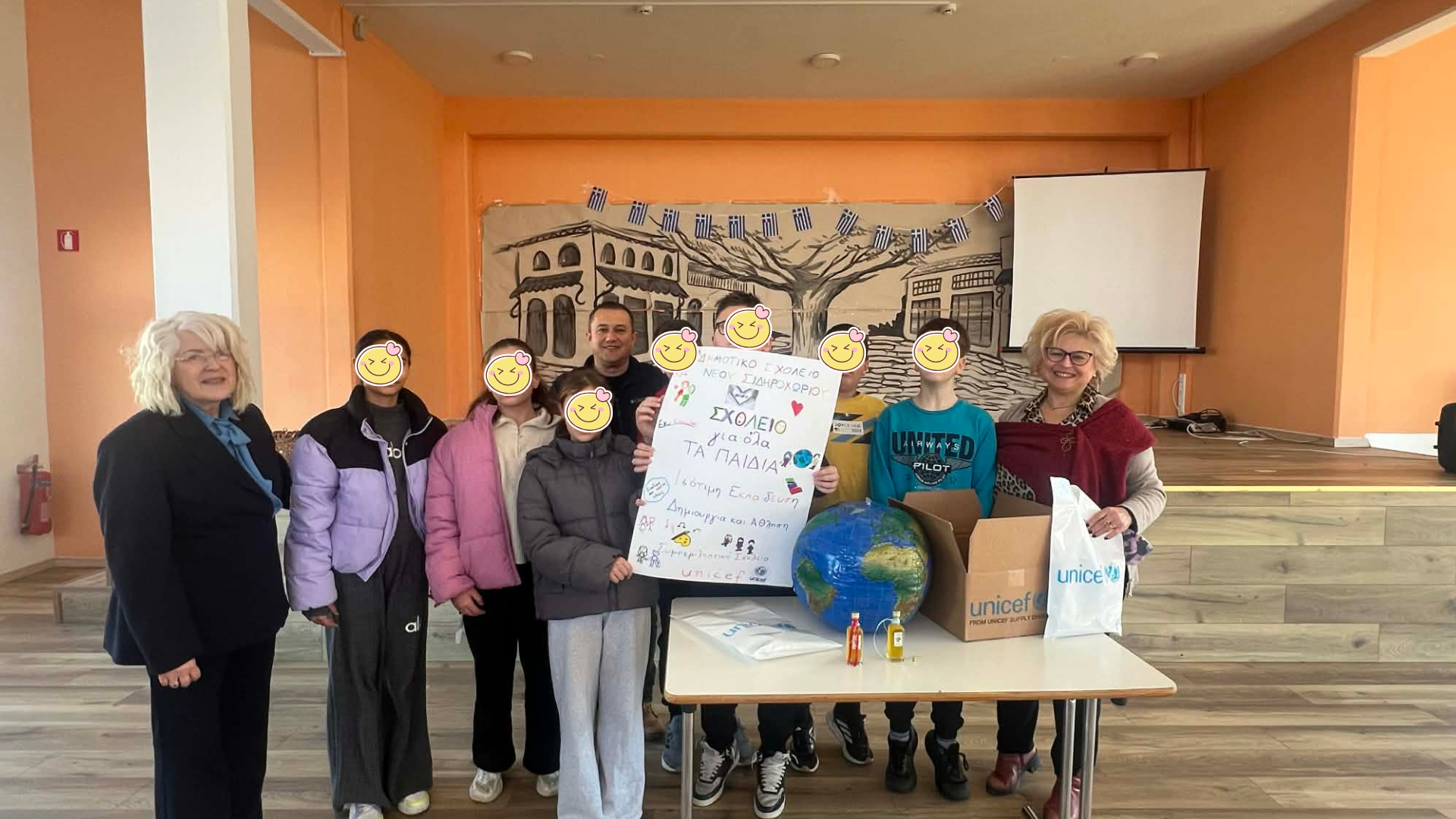 Επίσκεψη της Περιφερειακής Διεύθυνσης Εκπαίδευσης Α.Μ.Θ. στο Δημοτικό Σχολείο Νέου Σιδηροχωρίου Ροδόπης με αφορμή τη χορηγία εκπαιδευτικού υλικού από τη UNICEF