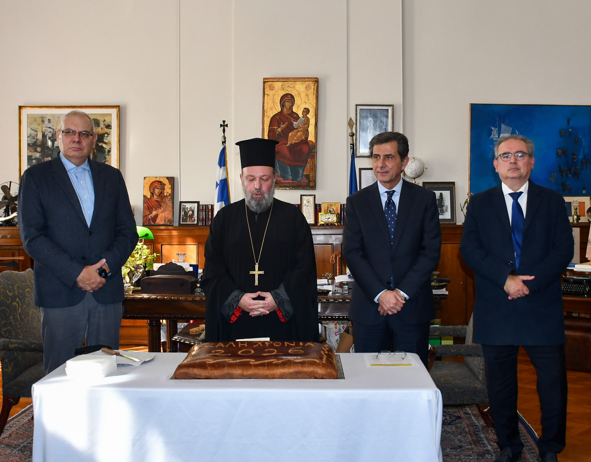 Κοπή Βασιλόπιτας στο ΥΜΑΘ: Αισιοδοξία για τις προοπτικές της Βόρειας Ελλάδας