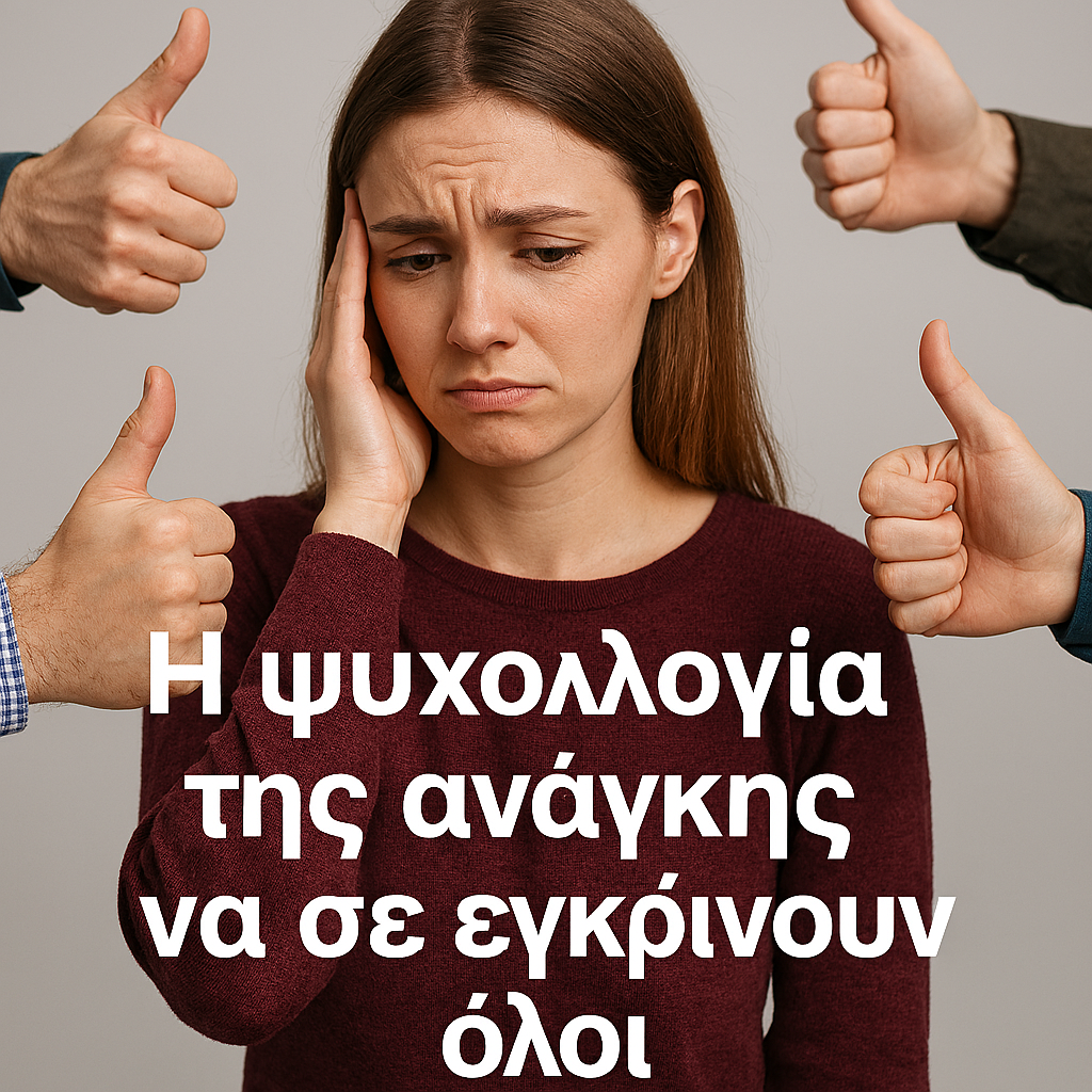 Η ψυχολογία της ανάγκης να σε εγκρίνουν όλοι Η ψυχολογία της ανάγκης να σε εγκρίνουν όλοι