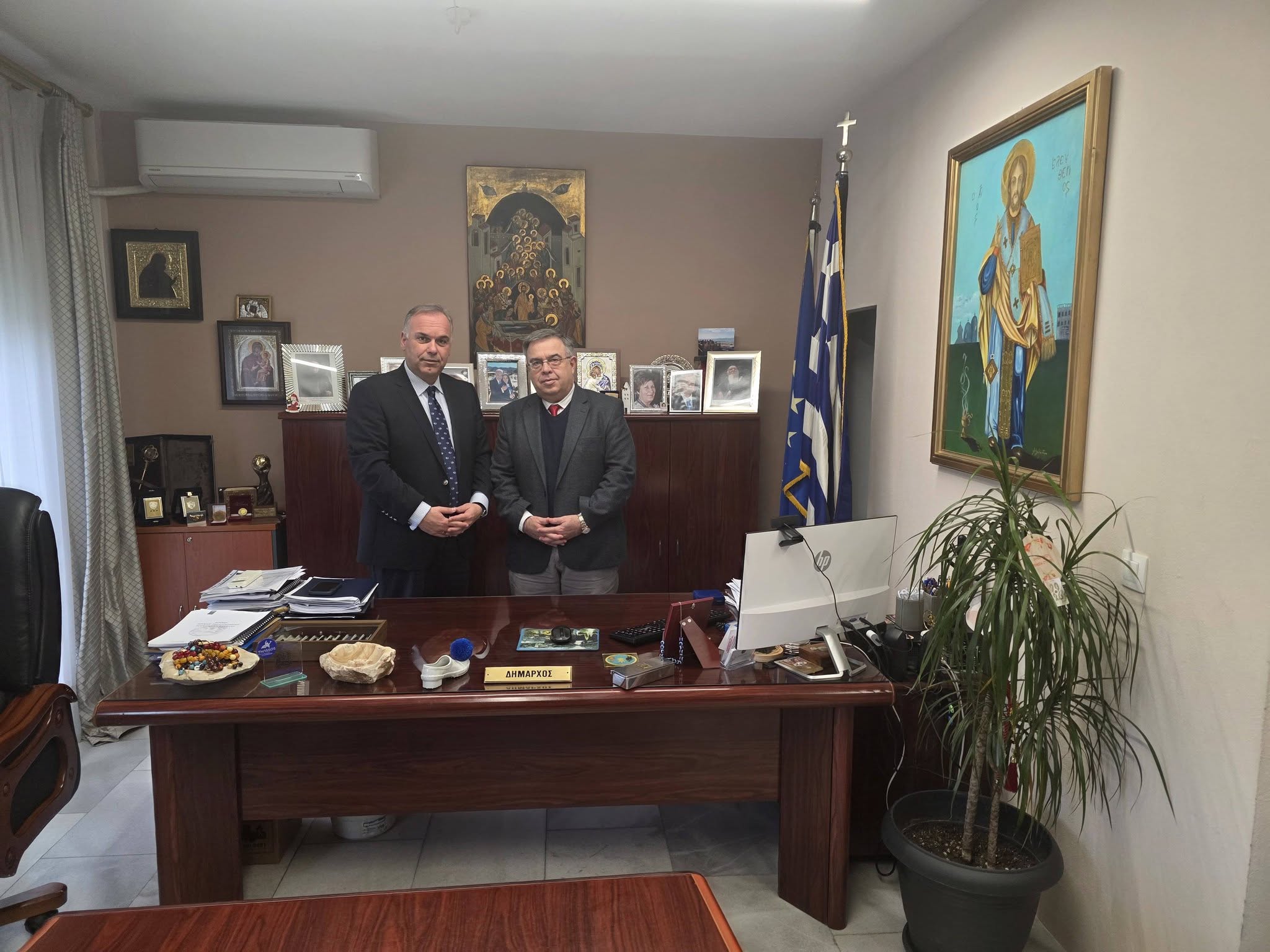 Τη Θάσο επισκέφτηκε ο Γ.Γ. Αποκεντρωμένης Διοίκησης Ανατολικής Μακεδονίας και Θράκης, Δημήτρης Γαλαμάτης