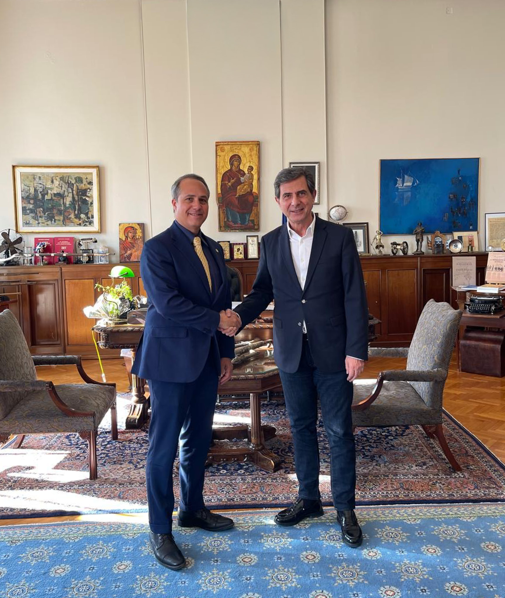 Συνάντηση του ΥΜΑΘ με τον Γενικό Πρόξενο των ΗΠΑ στην Θεσσαλονίκη