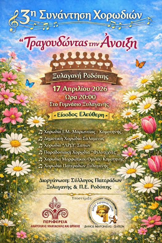 3η Συνάντηση Χορωδιών “Τραγουδώντας την Άνοιξη” από το Σύλλογο Πατεράδων Ξυλαγανής