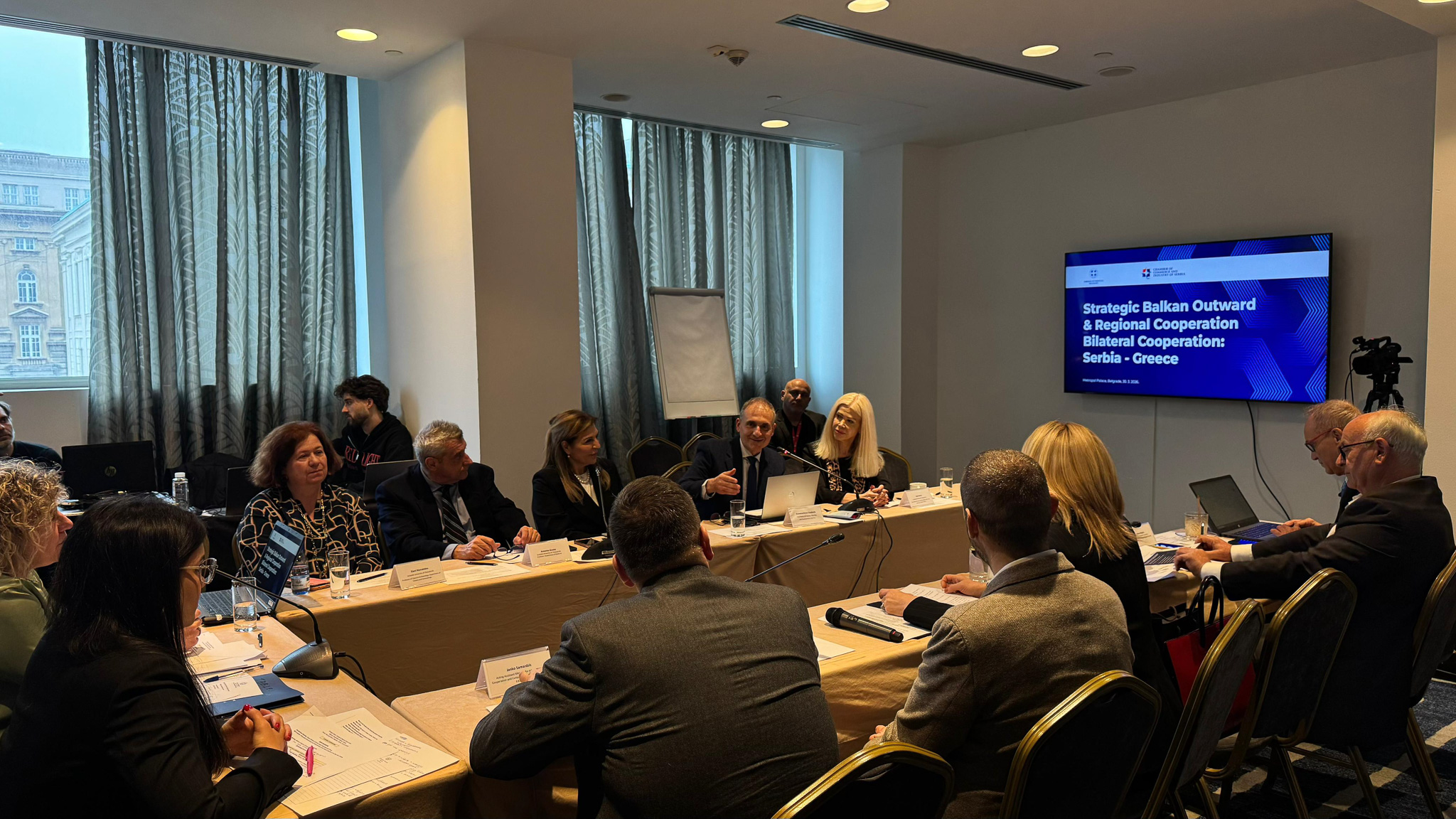 Με μεγάλη συμμετοχή άρχισαν οι συναντήσεις εργασίας της αποστολής του ΥΜΑΘ στο Βελιγράδι