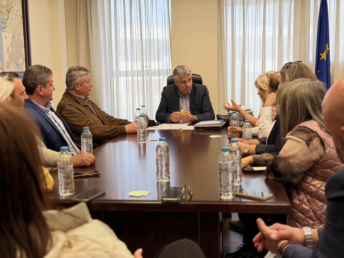 Επίσκεψη της ΔΕΕΠ Ροδόπης στον περιφερειάρχη ΑΜΘ, Χριστόδουλο Τοψίδη