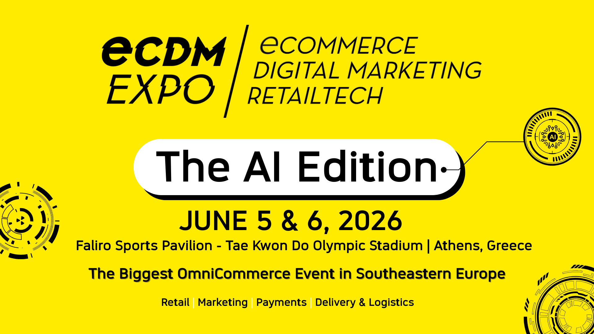 Στην τελική ευθεία για την ECDM Expo: Ανακαλύψτε πώς το AI μεταμορφώνει το Εμπόριο και το Μάρκετινγκ Στην τελική ευθεία για την ECDM Expo: Ανακαλύψτε πώς το AI μεταμορφώνει το Εμπόριο και το Μάρκετινγκ