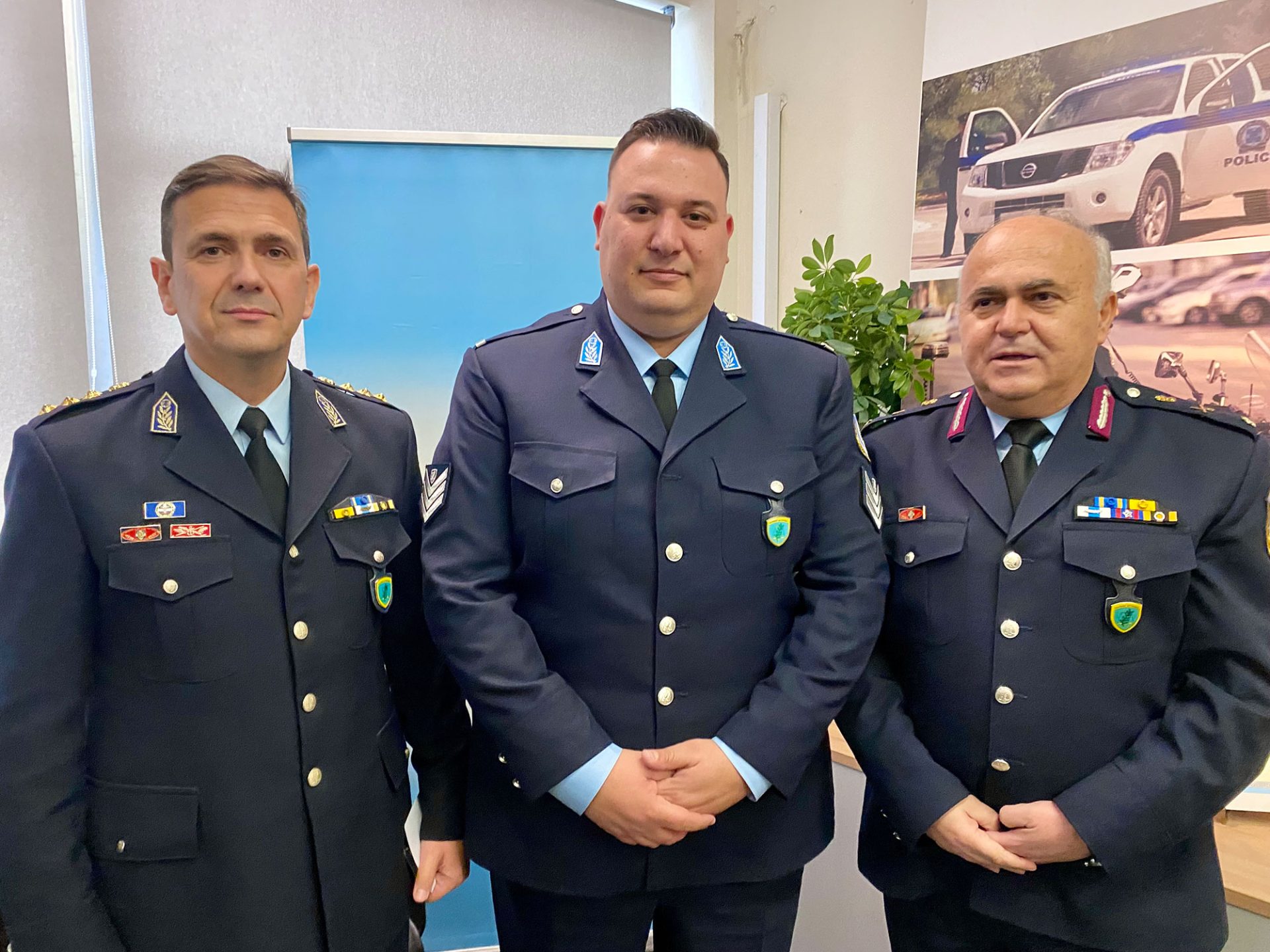 Τιμητική τελετή απονομής μεταλλίου στον Αρχιφύλακα ΣΑΒΒΑΪΔΗ Χρήστο του Αστυνομικού Τμήματος Νέστου  Καβάλας για έξοχη πράξη ανδραγαθίας